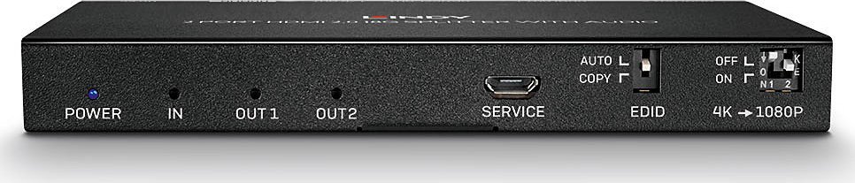Splitter video HDMI Lindy 38230, 1x në 2x HDMI, 4K, i zi