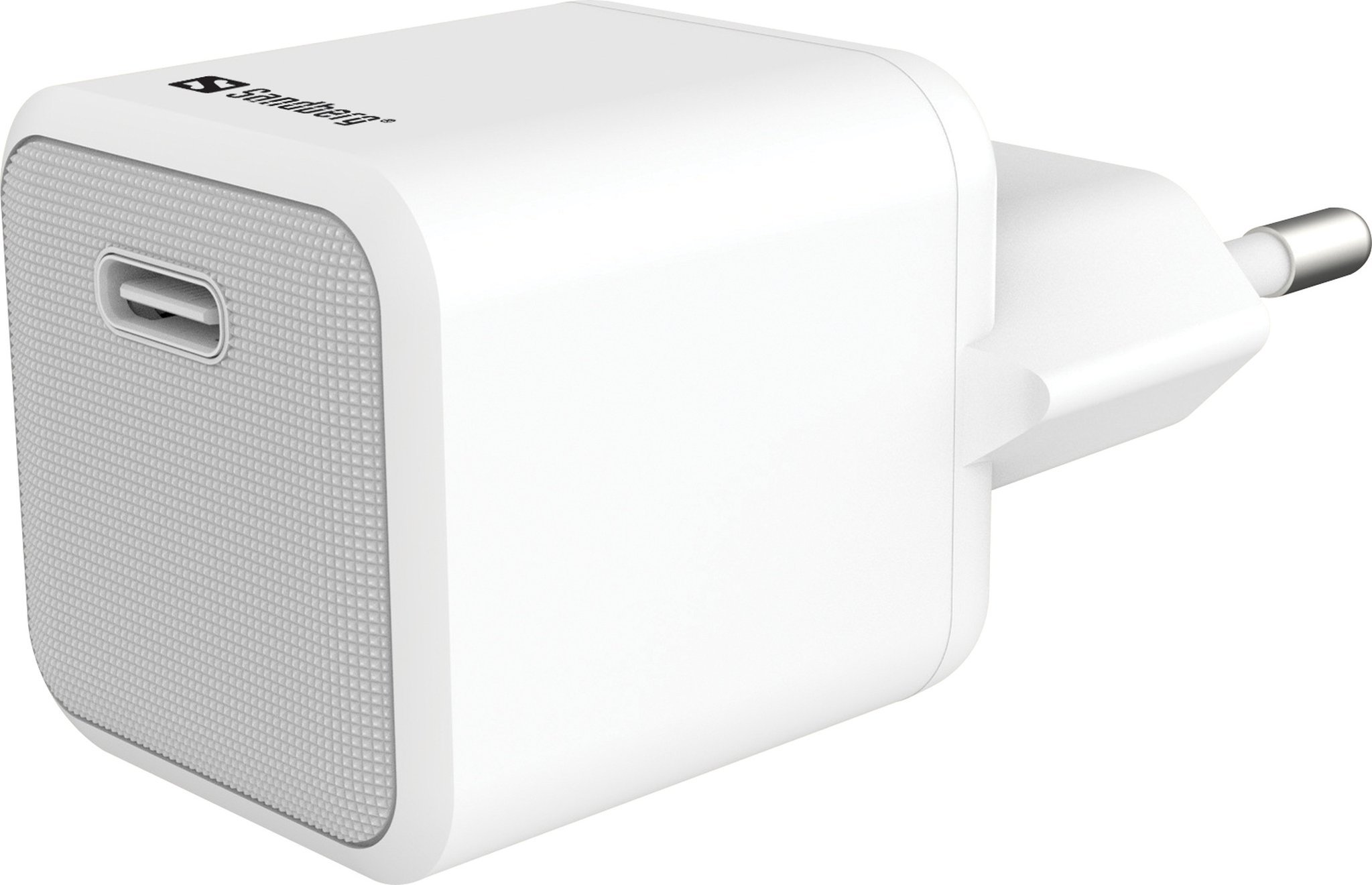Karikues muri Sandberg USB C AC 20W, Power Delivery, me kabllo Lightning 1m, i bardhë