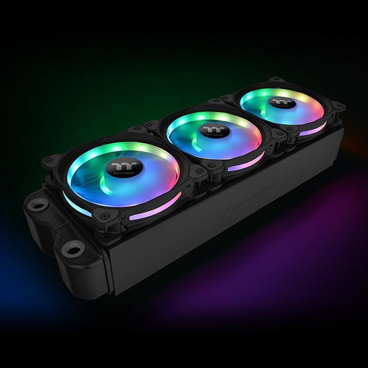Set 3 ftohës 120 mm + Hub Thermaltake Riing Duo 12 RGB