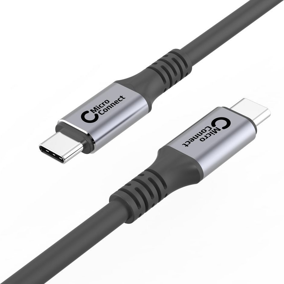 Kabllo USB Microconnect USB4CC1.5, USB C në USB C, 1.5 m, 40 Gbps, e zezë