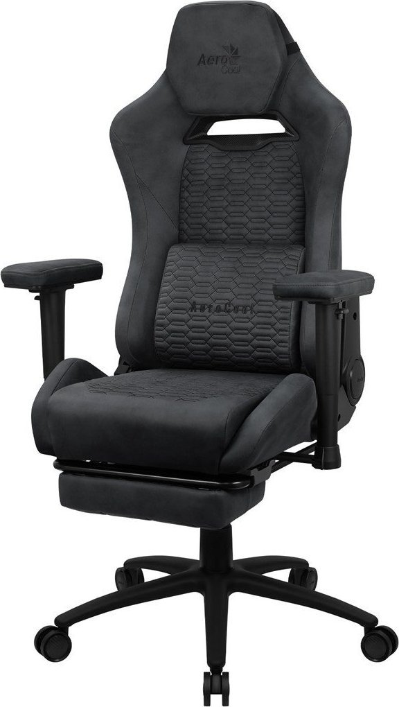 Karrige gaming Aerocool Royal AeroSuede, ngjyrë gri, kapacitet 150kg