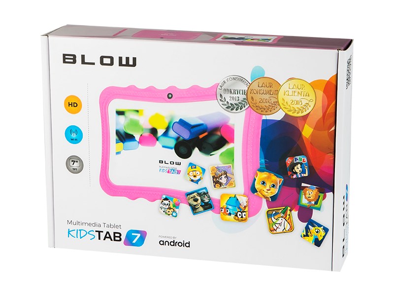 Tablet Blow Kidstab 7.2, 2GB/32GB, rozë + mbrojtëse