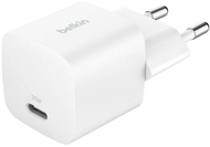 Karikues murit Belkin 25W, USB C, Power Delivery, i bardhë