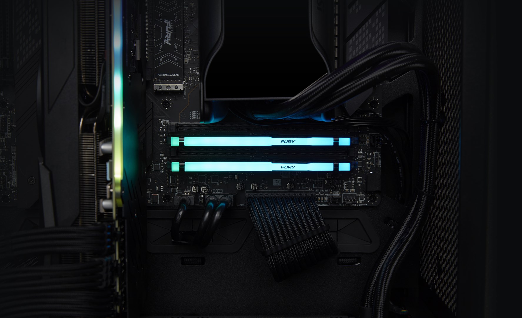 RAM desktop Kingston FURY Beast, 32GB DDR5, 6000MT/s, RGB, i zi