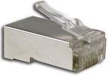 Konektorë Alantec WT107, RJ45 STP Cat.6, 100 copë, të argjendtë