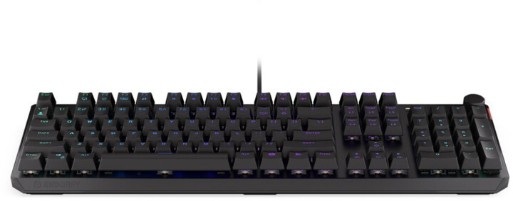 Tastierë Endorfy Thock, Kailh Blue, RGB LED, e zezë, US