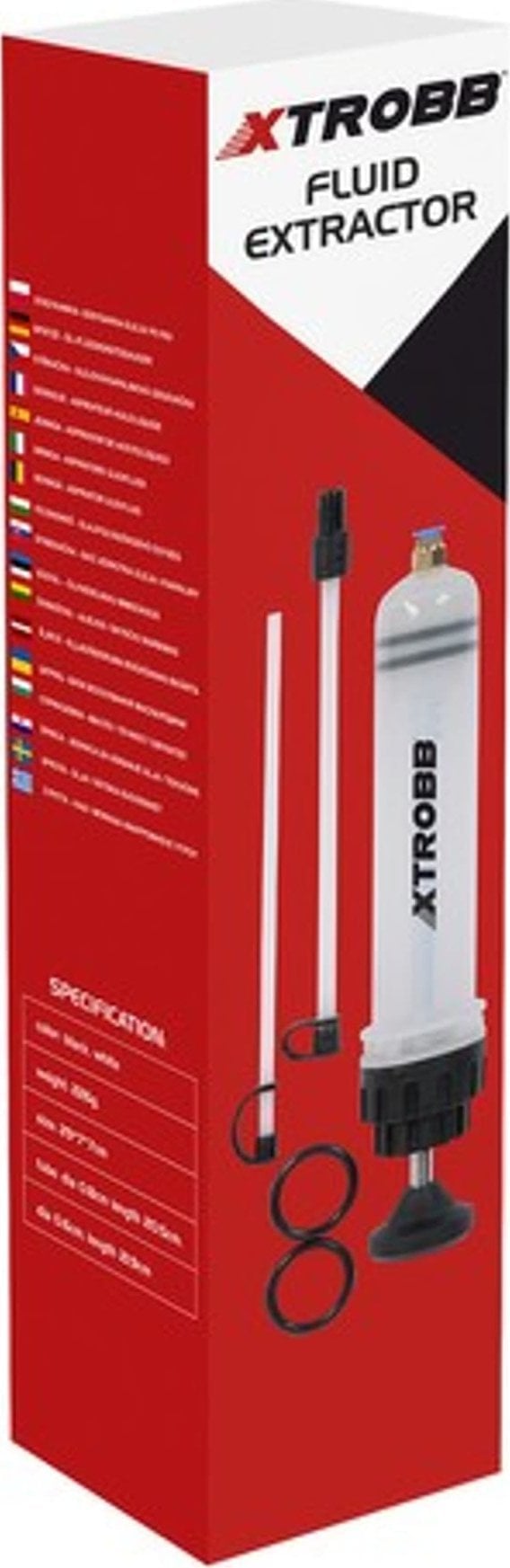 Shiringë thithëse vaji Xtrobb 22007, 200 ml, transparente