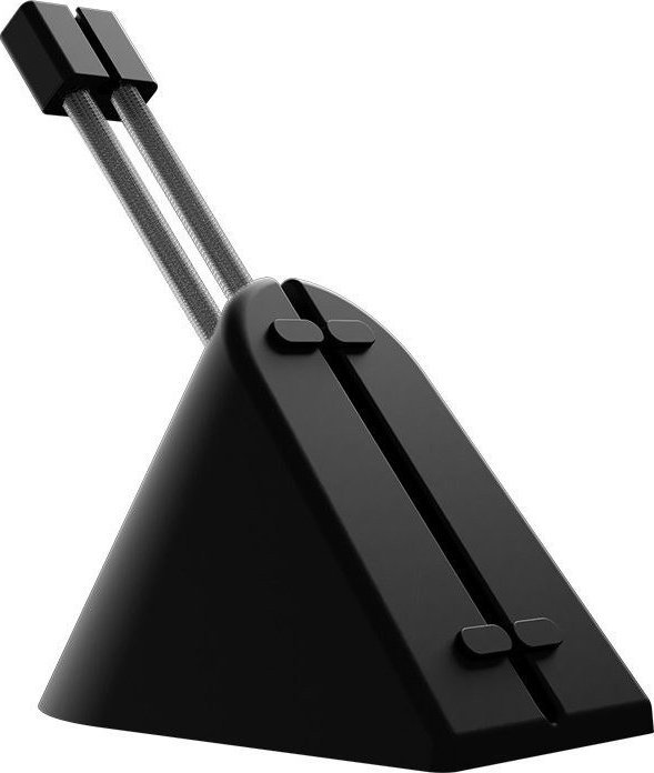 Mbajtëse kabllo për maus Savio MB-01, krahë çeliku fleksibël, bazament gome kundër rrëshqitjes, e zezë