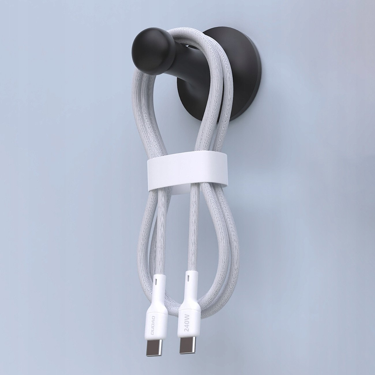 Kabllo USB Dudao L9C Max, USB-C në USB-C, 2m, 240W PD, e bardhë