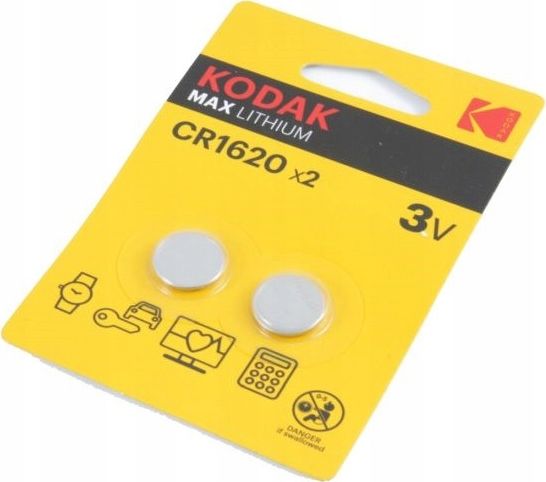 Bateri Kodak Max CR1620, 3V, 2 copë