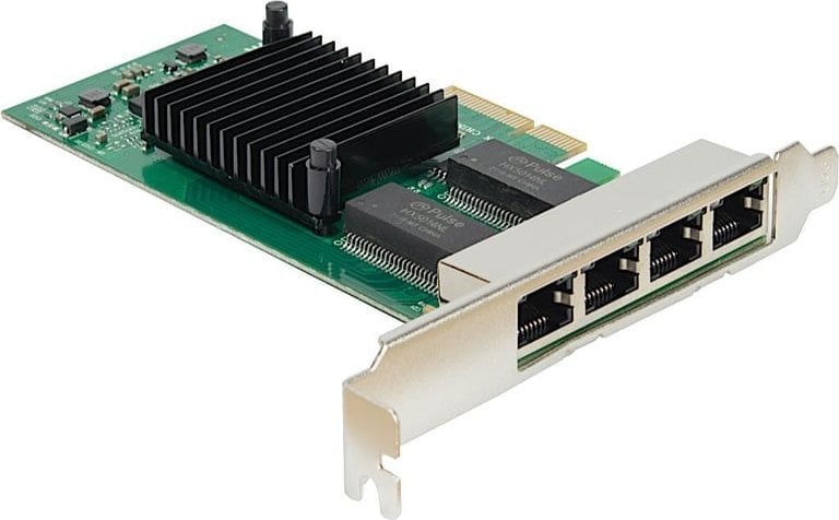 Kartë rrjeti Inter-Tech ST-7238, 4 porta Gigabit, Intel i350, e brendshme