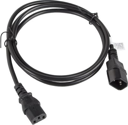 Lanberg IEC 320 C13 до C14 Кабел за Продолжување на Напојување, 1.8 m, Црн