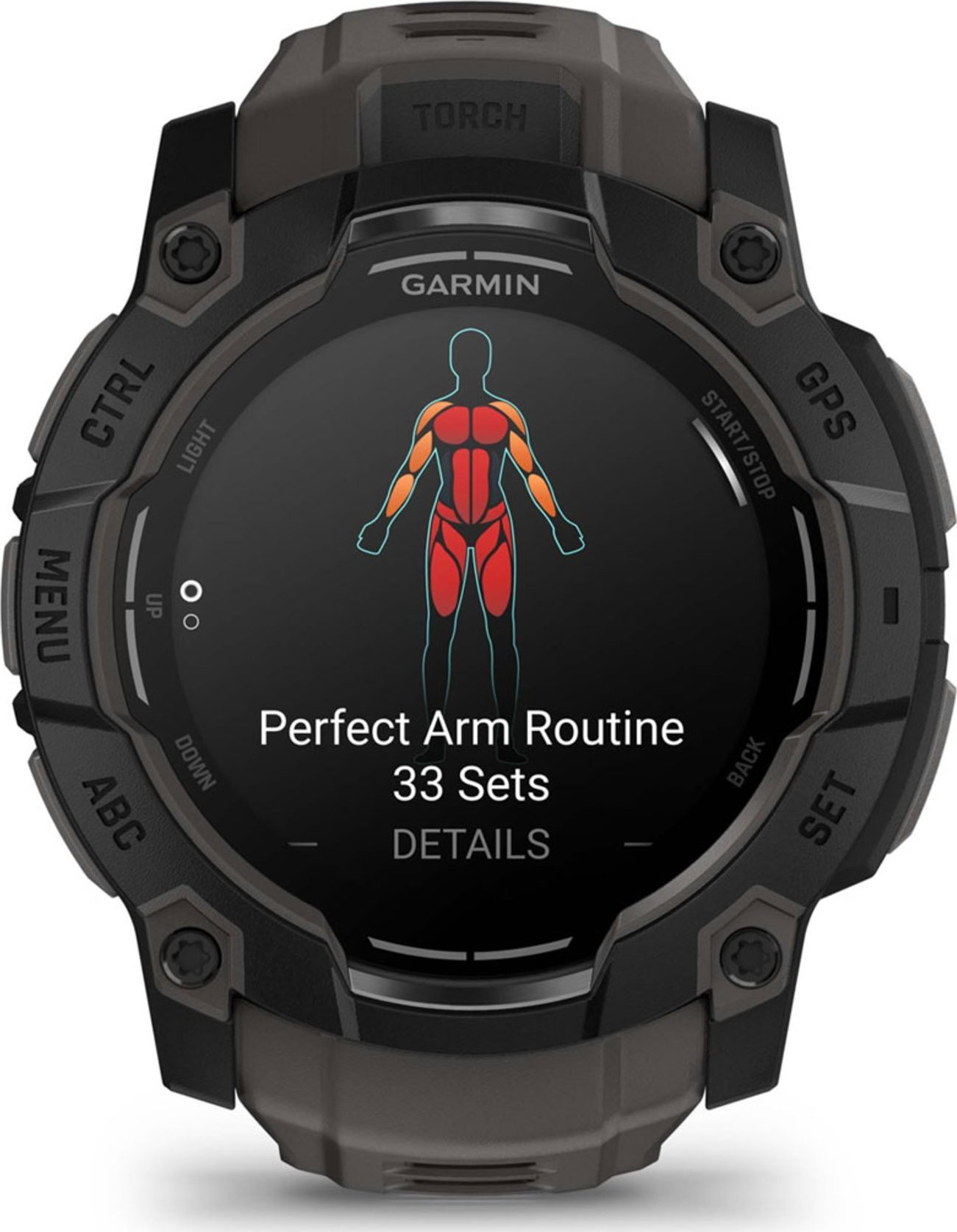 Ora inteligjente Garmin Instinct 3 AMOLED, GPS, 10 ATM, e zezë