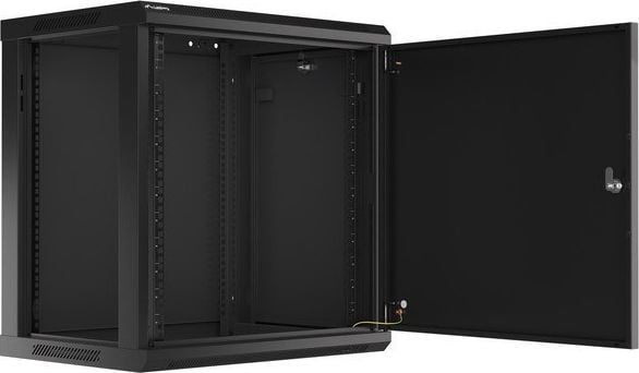Kabinet muror rrjeti Lanberg WF01-6412-00B, 19", 12U, i zi