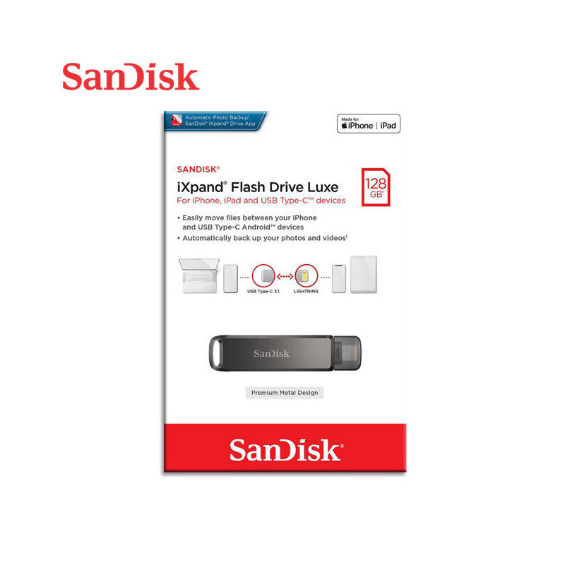 SanDisk iXpand Flash Drive Luxe 128GB