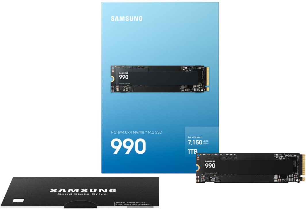Disk i brendshëm SSD Samsung 990, 1TB, M.2 NVMe PCIe 4.0, i zi