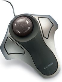 Maus Kensington Orbit, me kabllo, PS/2, USB, i zi dhe i argjendtë