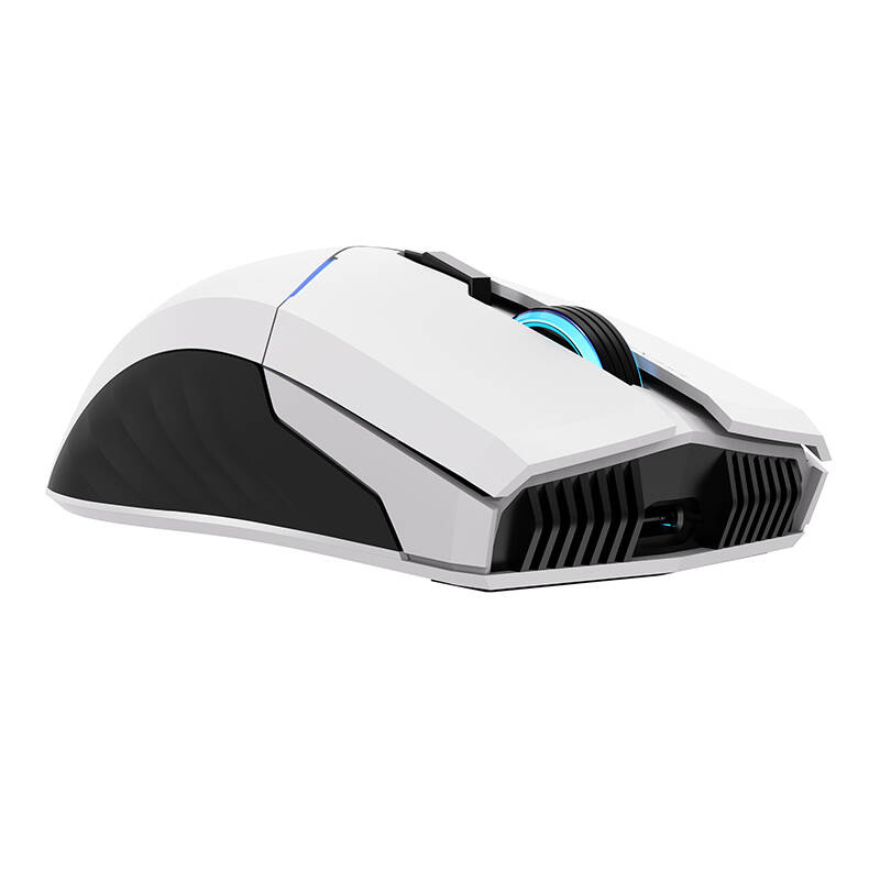 Maus gaming Thunderobot ML702, wireless dhe me kabllo, RGB, i bardhë