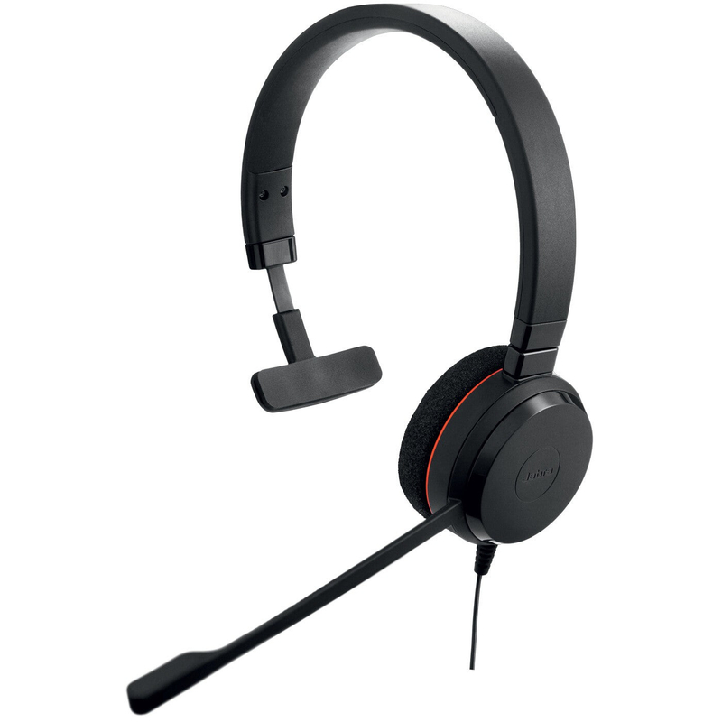 Kufje Jabra Evolve 20 MS Mono, USB, me mikrofon, e zezë