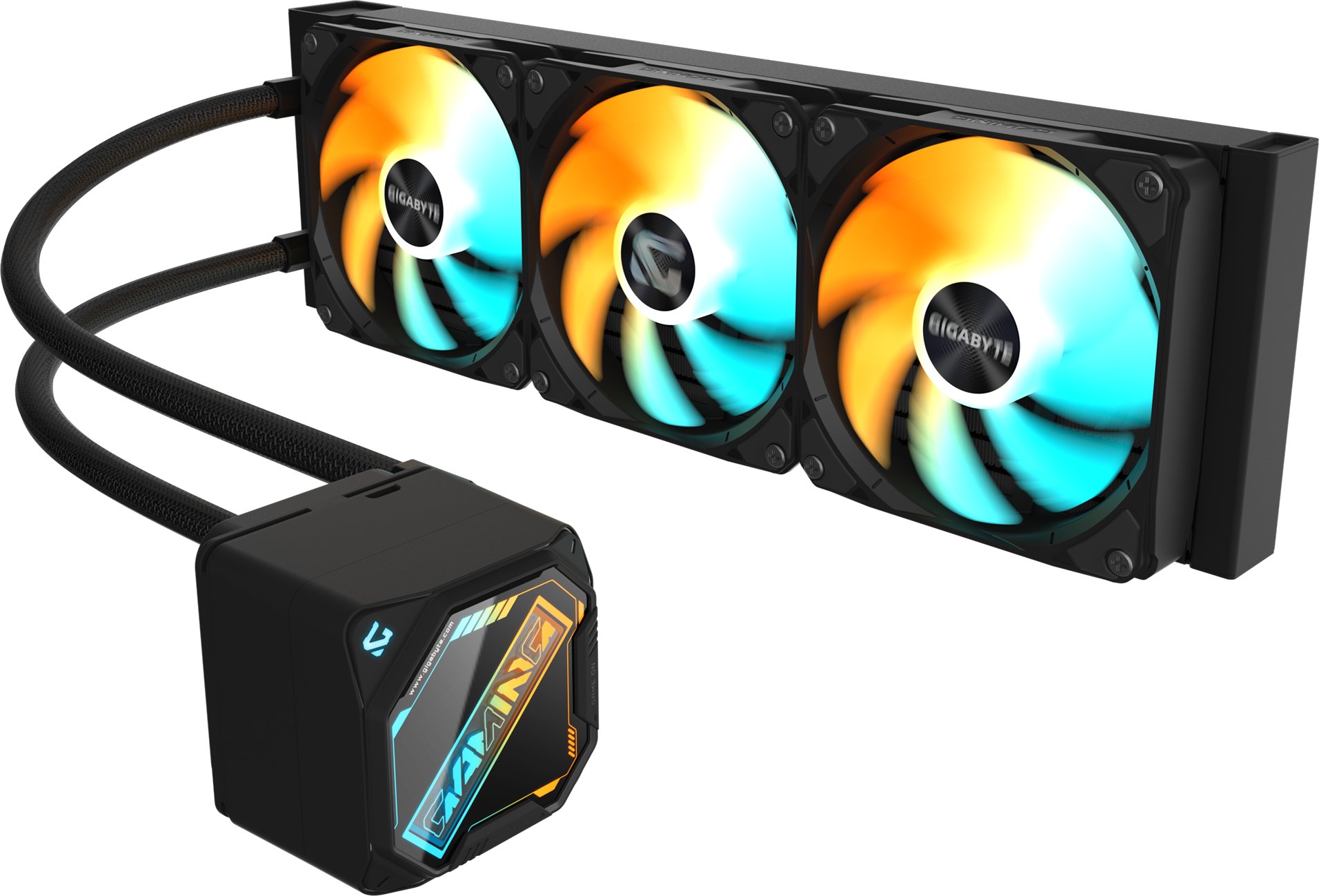 Ftohës likuid CPU GIGABYTE Gaming 360, radiator 360mm, 3x120mm ARGB, i zi