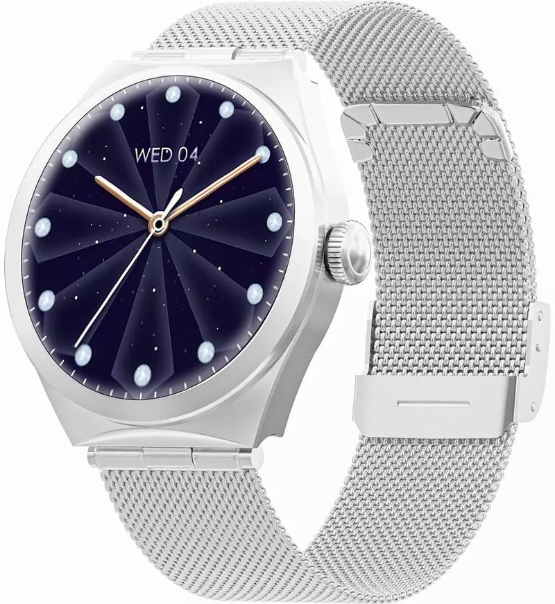 Smartwatch Gravity GT25-7, argjend, rezistent ndaj ujit