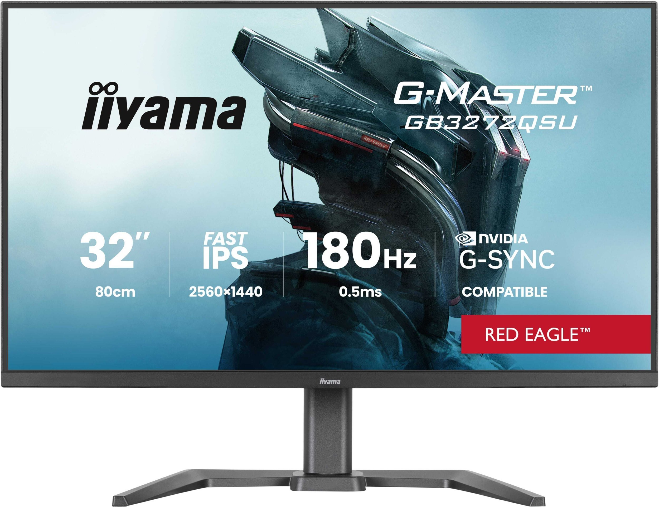 Monitor gaming iiyama G-Master GB3272QSU-B1, 32", QHD, 180Hz, i zi