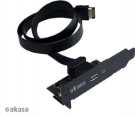 Adapter PCI Akasa Low Profile, USB 3.1 Type C, i zi