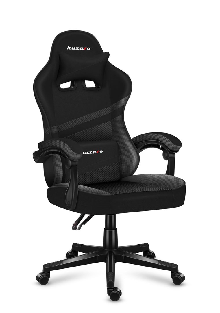Karrige lojërash Huzaro Force 4.4, 130 kg, e zezë