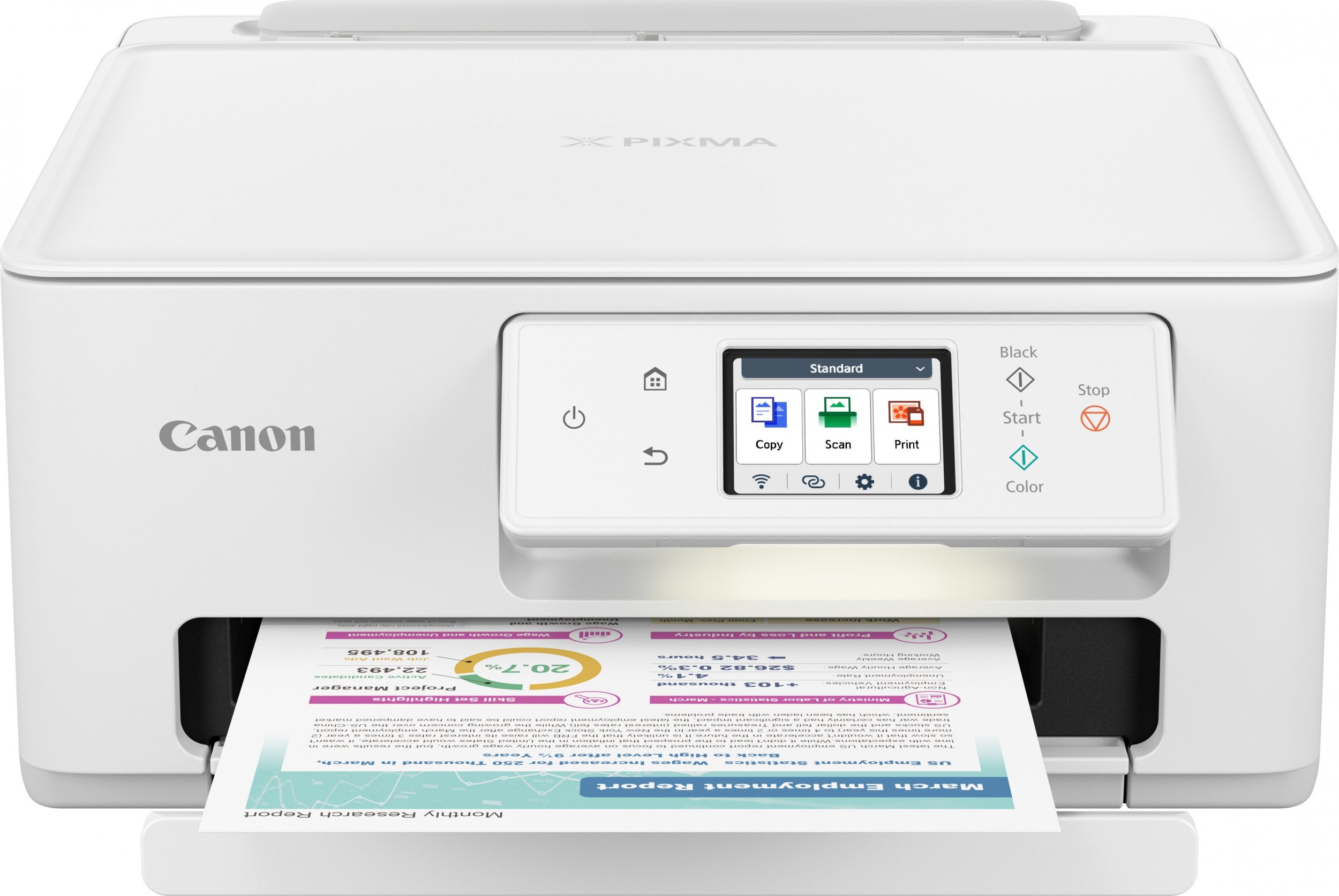 Printer inkjet Canon Pixma TS7650i, multifunksional, Wi‑Fi, i bardhë