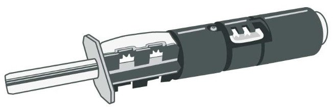 Komplet boshti për media Zebra ID Core 3", për printer ZT620