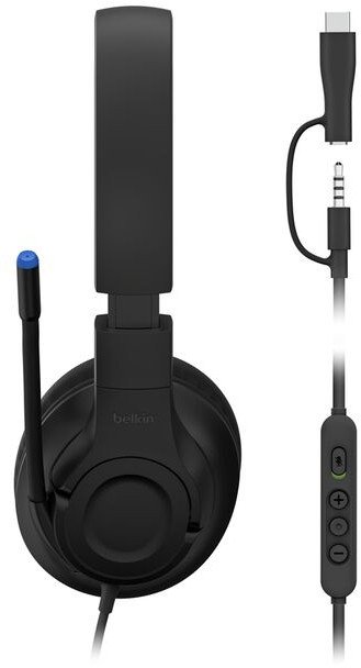 Kufje gaming Belkin ENA011HQBK, me tela, për fëmijë, të zeza