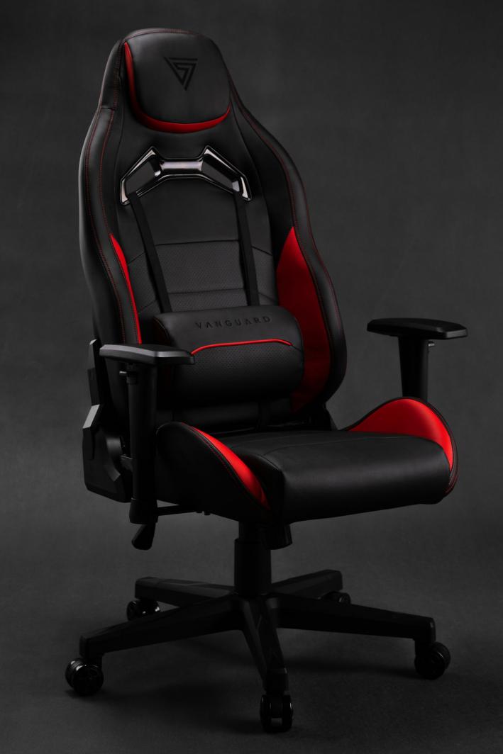 SENSE7 Vanguard стол, црно/црвено