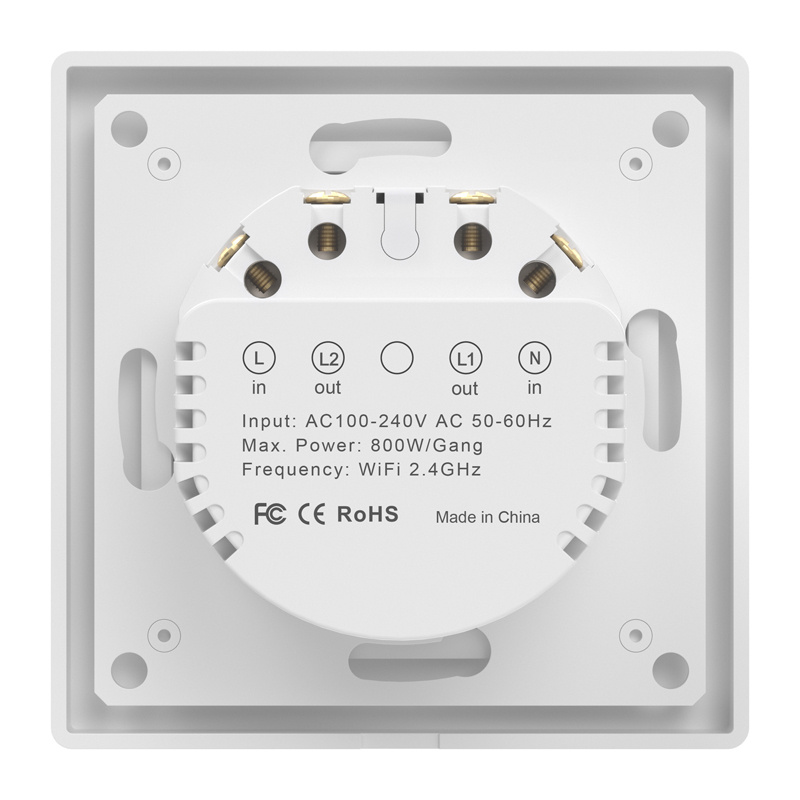 Çelës ndriçimi smart Avatto TS20 EU W2, WiFi, prekje, i bardhë