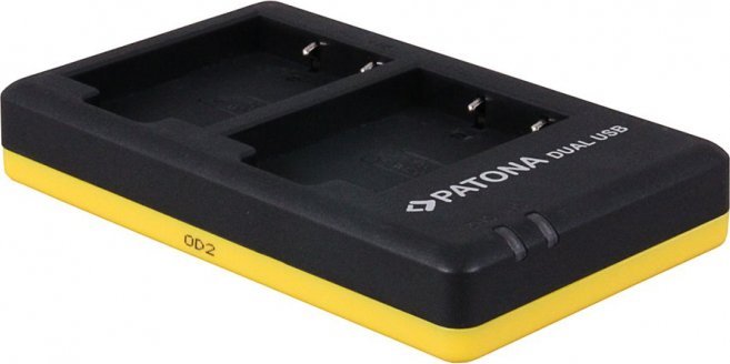 Ngarkues dyfishtë baterie PATONA Photo Dual Quick, për Fuji NP-W126, i zi