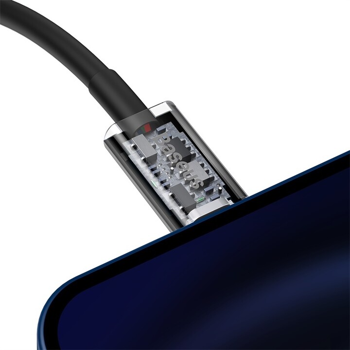 Baseus кабел за полнење/податоци, Superior Series USB-C - Lightning, 20W, 1m, црна