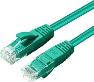 Мрежен кабел Microconnect CAT6A UTP, 0.3m, зелен