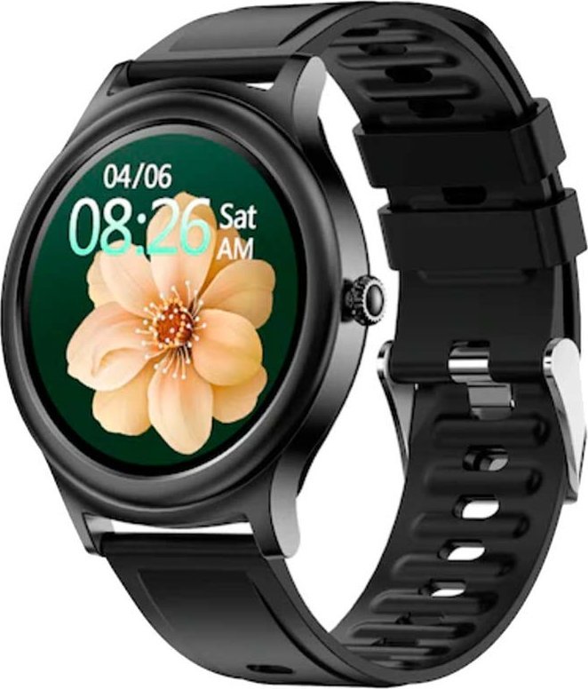 Ora inteligjente Kumi K16, ekran 1.28", Bluetooth, e zezë