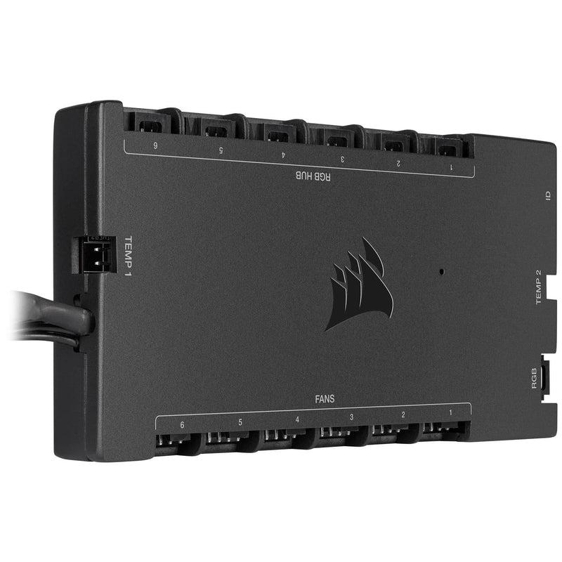 Kontrollues ventilatorësh Corsair iCUE Commander Core XT, 6 porta, RGB, i zi