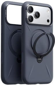 Mbrojtëse telefoni Torras Ostand Spin Softune Series, për iPhone 17 Pro, fleksibël, blu