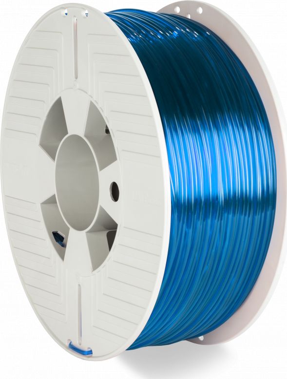 Filament 3D Verbatim 55064 PETG, 1kg, blu transparent