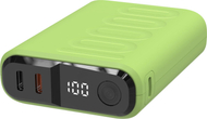 Powerbank RealPower PB-10000C PD Plus, 10000mAh, 3x Type C, e gjelbër