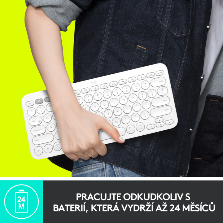 Tastierë Logitech K380, US, e bardhë