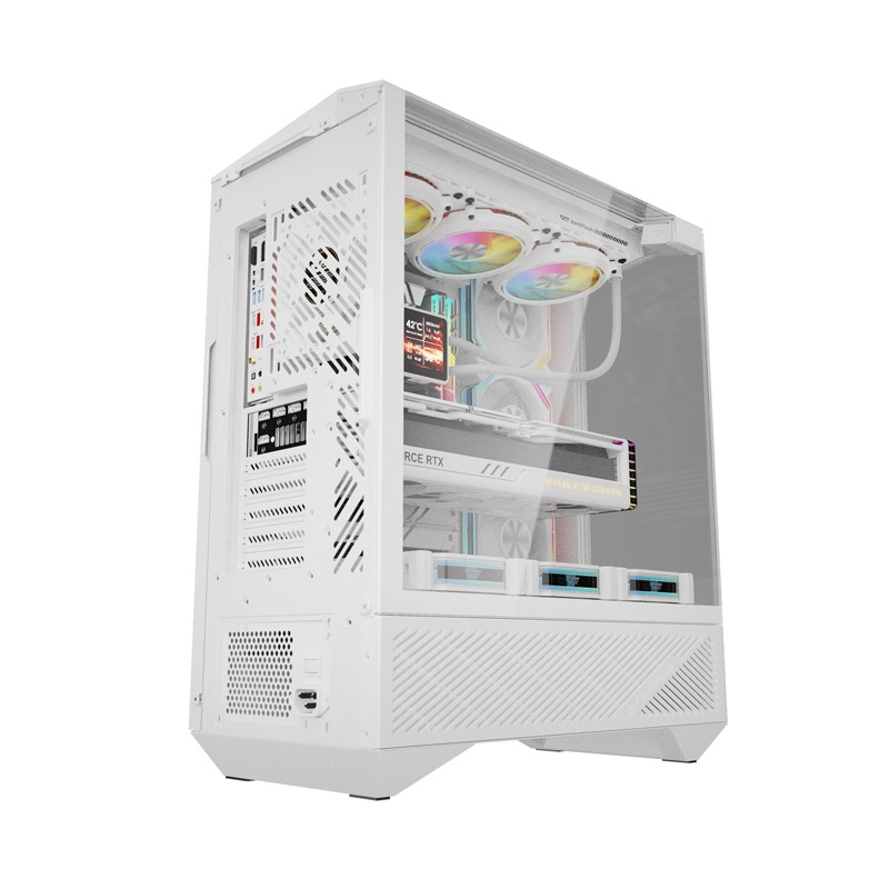 Kuti kompjuteri Darkflash DY460, ATX, 4 ftohës ARGB, e bardhë