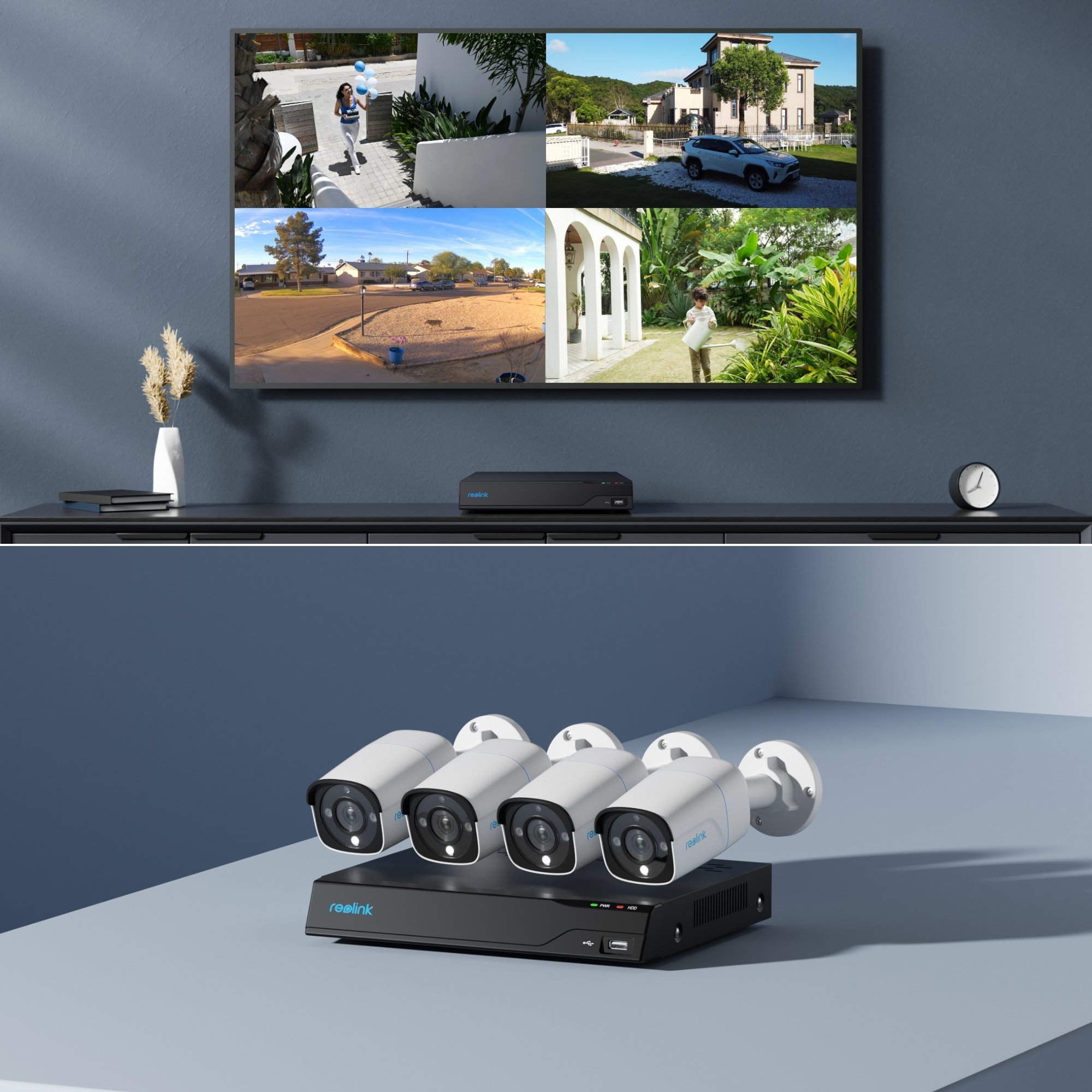 Sistem survejimi Reolink NVS8-8MB4, 8 kanale NVR, 4K 8MP, i bardhë