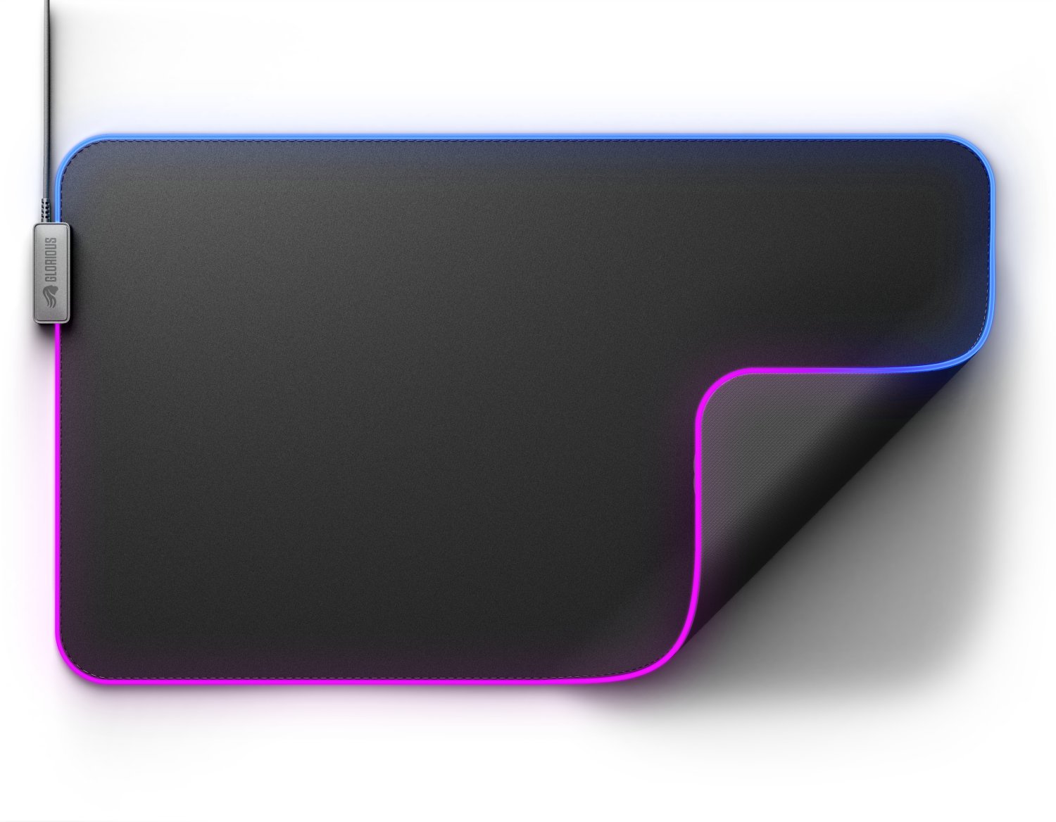 Mousepad gaming Glorious GLED 2 XL Extended, InfiniGlow RGB, i zi