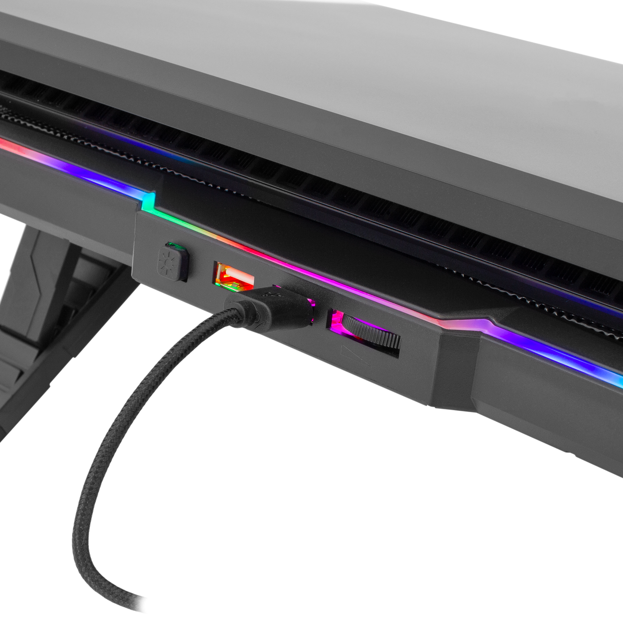 Mbajtëse ftohëse për laptop White Shark Glacier GCP-03, 17.3", e zezë