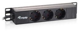 Prizë shtesë Equip 3 Outlet French PDU, për kabinet 10", kabllo 1.5 m, e zezë