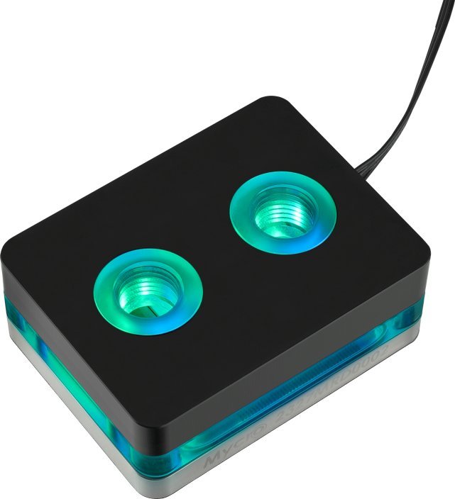 Ftohës uji CPU Thermal Grizzly Mycro Direct-Die, RGB, socket AM5, i zi