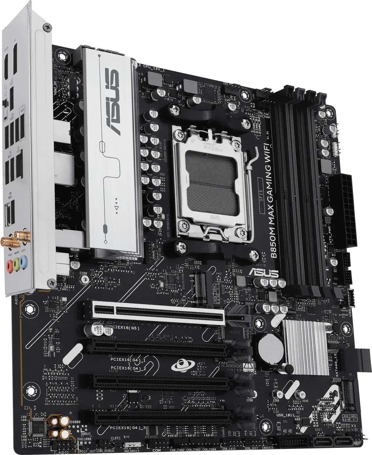 Pllakë amë ASUS B850M Max Gaming WiFi, DDR5, Micro ATX, e zezë