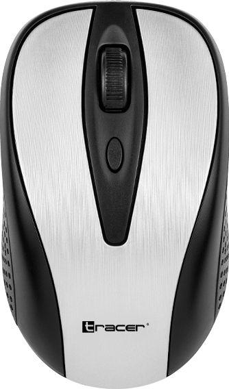 Maus Tracer Joy, wireless, USB, i zi dhe i argjendtë